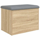 opbevaringsbænk Sonoma eg 62x42x45 cm konstrueret træ