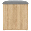 opbevaringsbænk Sonoma eg 62x42x45 cm konstrueret træ