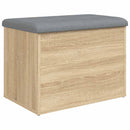 opbevaringsbænk Sonoma eg 62x42x45 cm konstrueret træ
