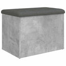 skobænk 62x42x45 cm konstrueret træ betongrå