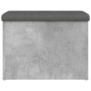 skobænk 62x42x45 cm konstrueret træ betongrå