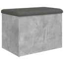 skobænk 62x42x45 cm konstrueret træ betongrå
