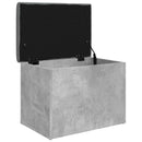 skobænk 62x42x45 cm konstrueret træ betongrå