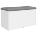 opbevaringsbænk hvid 82x42x45 cm konstrueret træ