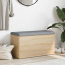 opbevaringsbænk Sonoma eg 82x42x45 cm konstrueret træ
