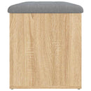 opbevaringsbænk Sonoma eg 82x42x45 cm konstrueret træ