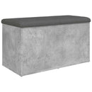 opbevaringsbænk 82x42x45 cm konstrueret træ betongrå