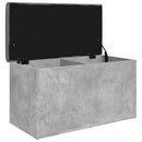opbevaringsbænk 82x42x45 cm konstrueret træ betongrå