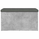 opbevaringsbænk 82x42x45 cm konstrueret træ betongrå