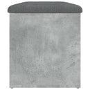 opbevaringsbænk 82x42x45 cm konstrueret træ betongrå