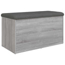 skobænk 82x42x45 cm konstrueret træ grå sonoma-eg