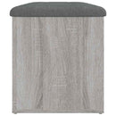 skobænk 82x42x45 cm konstrueret træ grå sonoma-eg