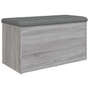 skobænk 82x42x45 cm konstrueret træ grå sonoma-eg