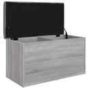 skobænk 82x42x45 cm konstrueret træ grå sonoma-eg