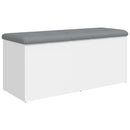 opbevaringsbænk hvid 102x42x45 cm konstrueret træ