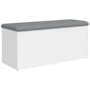 opbevaringsbænk hvid 102x42x45 cm konstrueret træ
