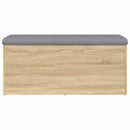 opbevaringsbænk Sonoma eg 102x42x45 cm konstrueret træ