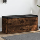 skobænk 102x42x45 cm konstrueret træ røget egetræsfarve