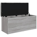 opbevaringsbænk 102x42x45 cm konstrueret træ grå sonoma-eg