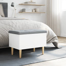 opbevaringsbænk 62x42x46 cm konstrueret træ hvid