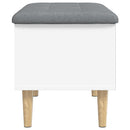 opbevaringsbænk 62x42x46 cm konstrueret træ hvid