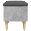 skobænk 62x42x46 cm konstrueret træ betongrå