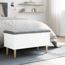 opbevaringsbænk 82x42x46 cm konstrueret træ hvid