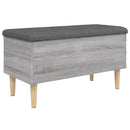 skobænk 82x42x46 cm konstrueret træ grå sonoma-eg