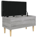 skobænk 82x42x46 cm konstrueret træ grå sonoma-eg