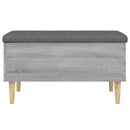 skobænk 82x42x46 cm konstrueret træ grå sonoma-eg