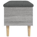 skobænk 82x42x46 cm konstrueret træ grå sonoma-eg