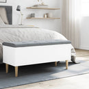 opbevaringsbænk 102x42x46 cm konstrueret træ hvid
