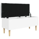 opbevaringsbænk 102x42x46 cm konstrueret træ hvid