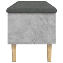 opbevaringsbænk 102x42x46 cm konstrueret træ betongrå