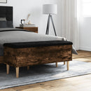 skobænk 102x42x46 cm konstrueret træ røget egetræsfarve