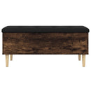 skobænk 102x42x46 cm konstrueret træ røget egetræsfarve