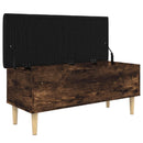 skobænk 102x42x46 cm konstrueret træ røget egetræsfarve
