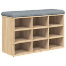 skobænk Sonoma eg 82x32x50 cm konstrueret træ