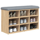 skobænk Sonoma eg 82x32x50 cm konstrueret træ