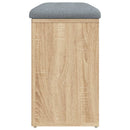 skobænk Sonoma eg 82x32x50 cm konstrueret træ