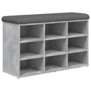 skobænk 82x32x50 cm konstrueret træ betongrå