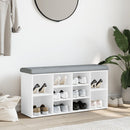 skobænk hvid 102x32x50 cm konstrueret træ
