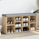 skobænk 102x32x50 cm konstrueret træ sonoma-eg