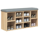 skobænk 102x32x50 cm konstrueret træ sonoma-eg