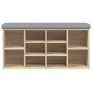 skobænk 102x32x50 cm konstrueret træ sonoma-eg