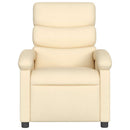 eldrevet massagestol stof cremefarvet