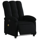 eldrevet massagestol stof sort