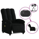 eldrevet massagestol stof sort