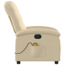 eldrevet massagestol stof cremefarvet