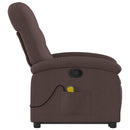 løftestol med massage stof mørkebrun